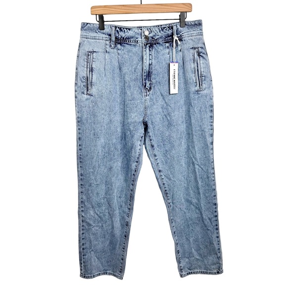 Etienne Marcel NWT Pleat Pocket Pant Jeans SZ 31 High Waisted Trousers - Picture 5 of 16
